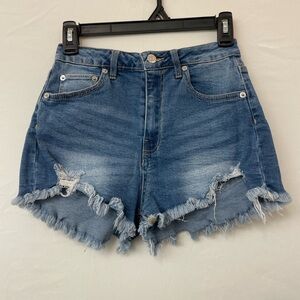 Love Tree Denim Cutoff Frayed Jean Shorts – Size S – Excellent Condition (M1)”✨